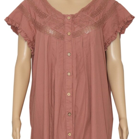 Free People Dusty Rose Off-Shoulder Maxi Dress - Picture 5 of 8